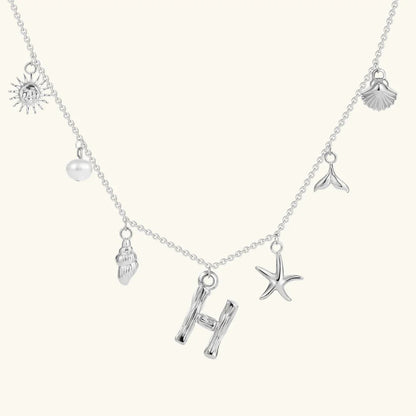 Avaria Ocean Initial Necklace
