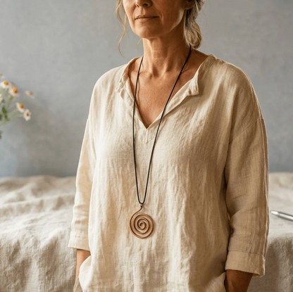Alorin Whorl Copper Necklace