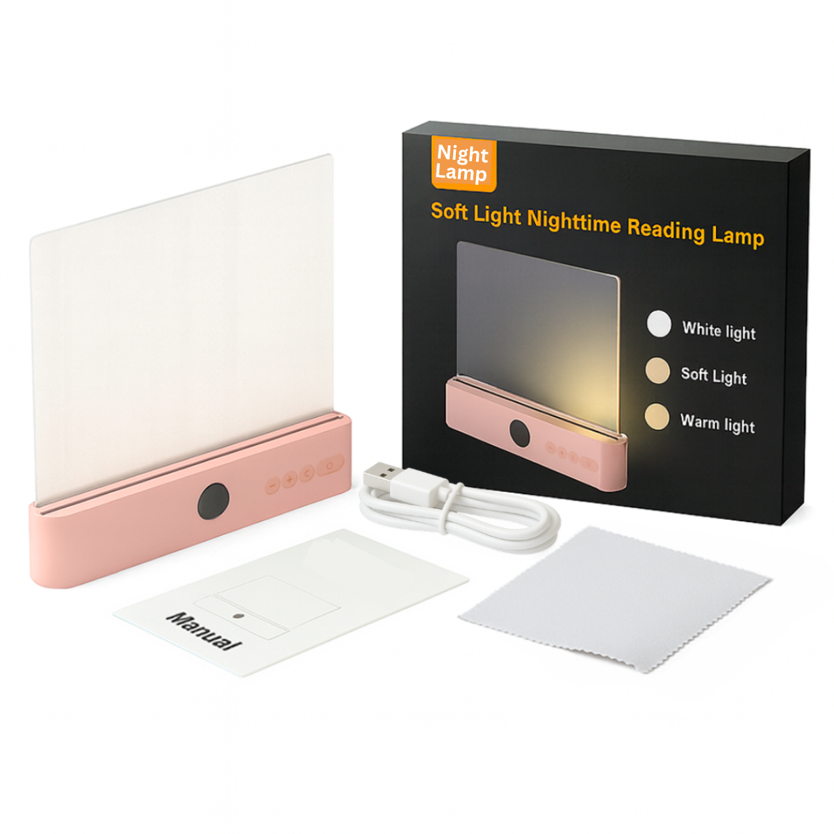 Night Reading Lamp with Soft, Eye-Comfort Light
