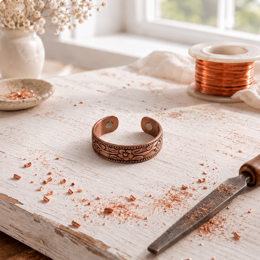 Rosehaven Bloom Copper Ring