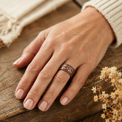 Rosehaven Bloom Copper Ring