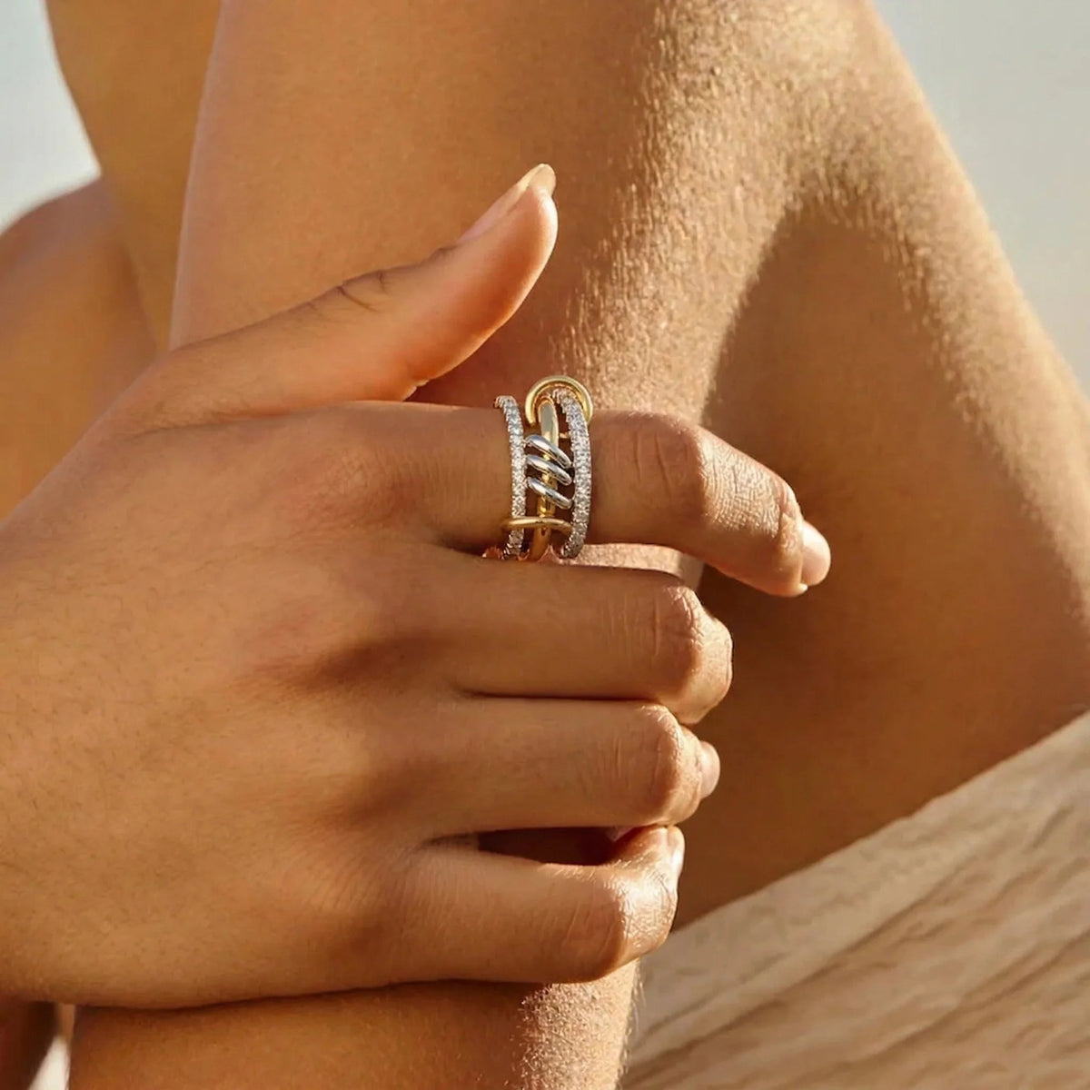 Cosette Stacked Diamond Ring