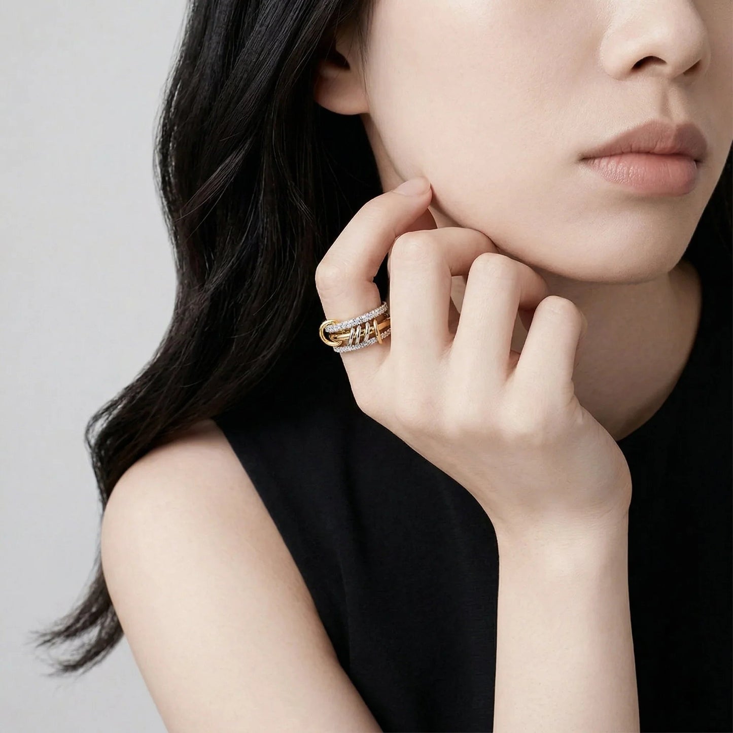 Cosette Stacked Diamond Ring