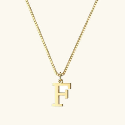 Therese Letter Initial Gold Necklace