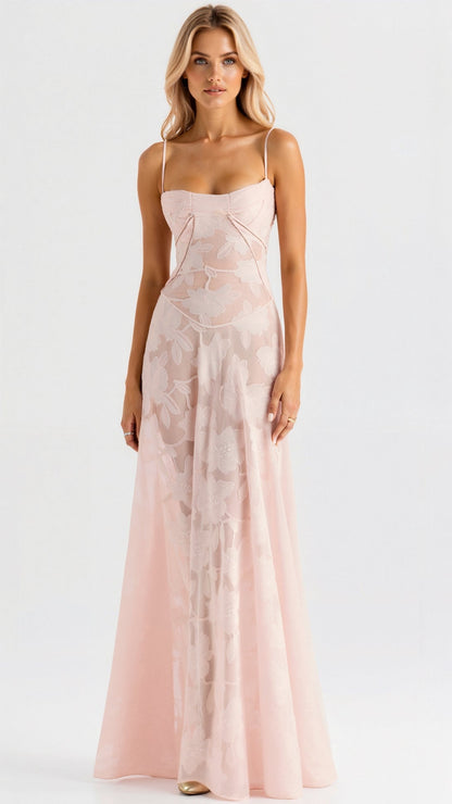 Lauren | Women’s Wedding Guest Dress Bustier Maxi Dress