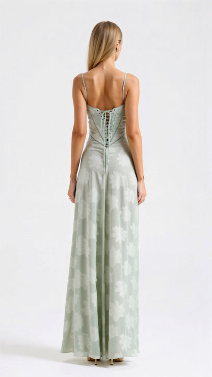 Lauren | Women’s Wedding Guest Dress Bustier Maxi Dress