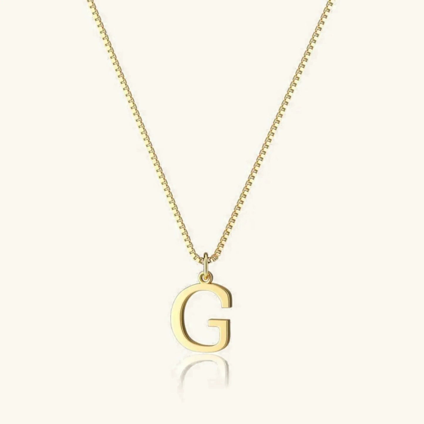 Therese Letter Initial Gold Necklace
