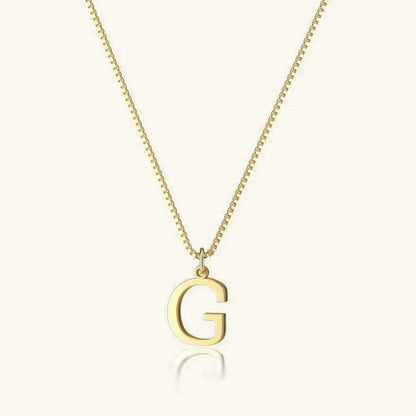 Therese Letter Initial Gold Necklace