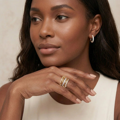 Blaise Stacked Diamond Ring