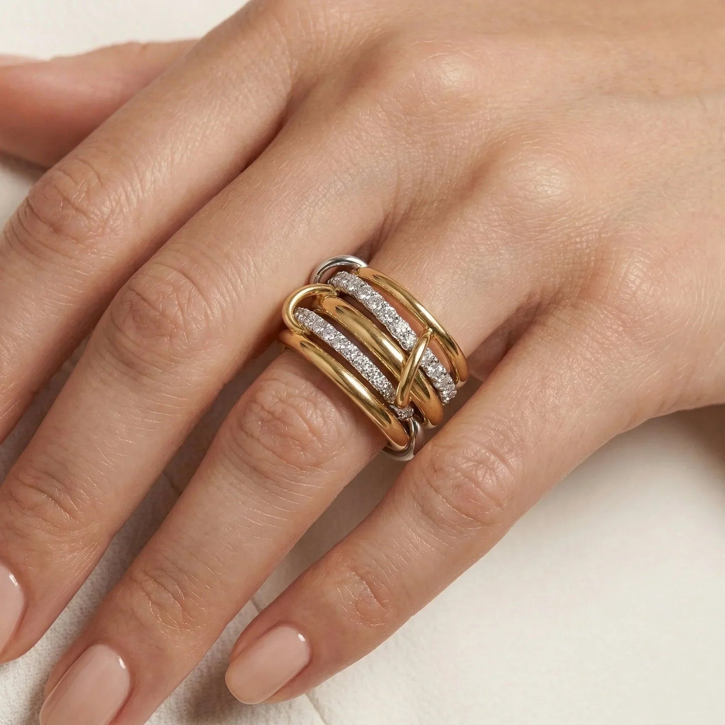 Vera Stacked Diamond Ring