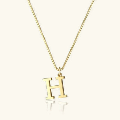 Therese Letter Initial Gold Necklace