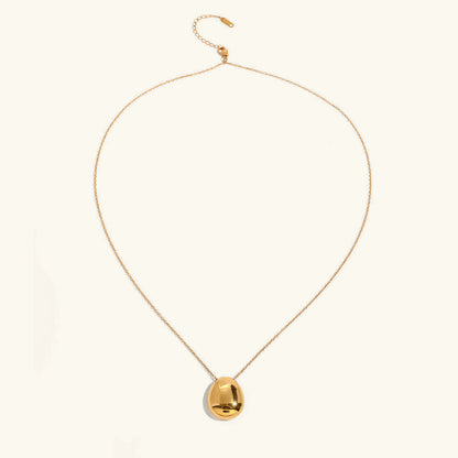 Claribel Gold Dome Necklace