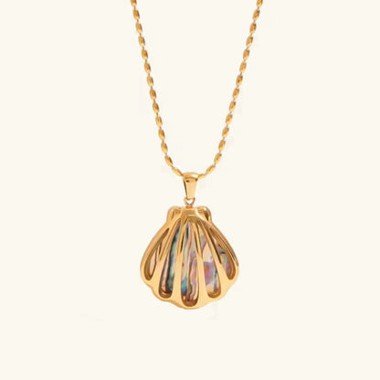 Nixie Gold Seashell Pendant