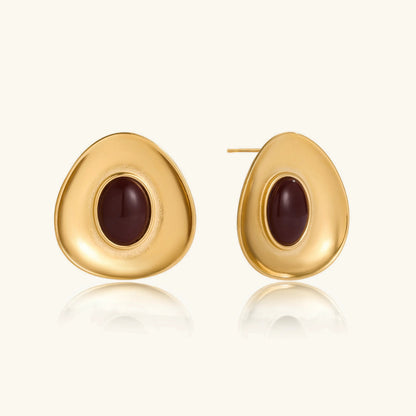 Orissa Gold Enamel Earrings