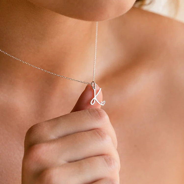 Sienna Initial Letter Necklace