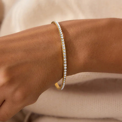 Kalista Diamond Gold Bangle