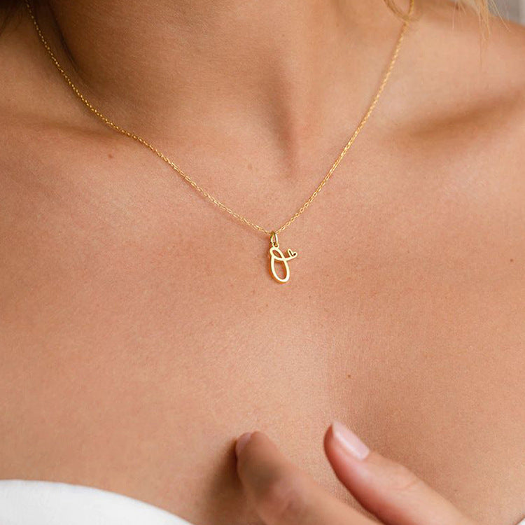 Sienna Initial Letter Necklace