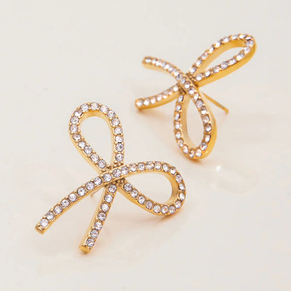 Dannah Diamond Bow Tie Earrings