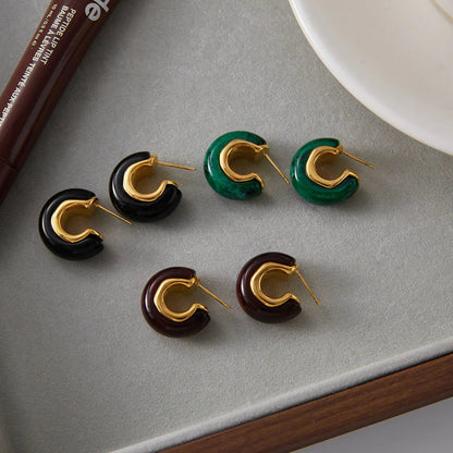 Lexi Chunky Enamel Hoops
