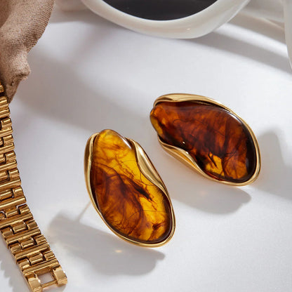 Amelise Polished Gemstone Earrings