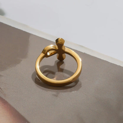 Joy Diamond Knot Gold Ring