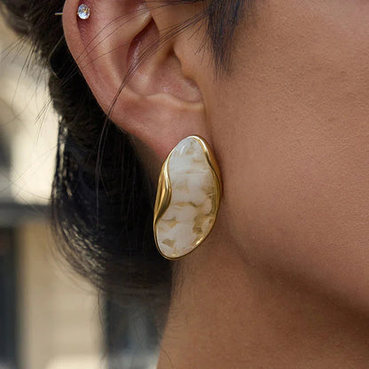 Amelise Polished Gemstone Earrings