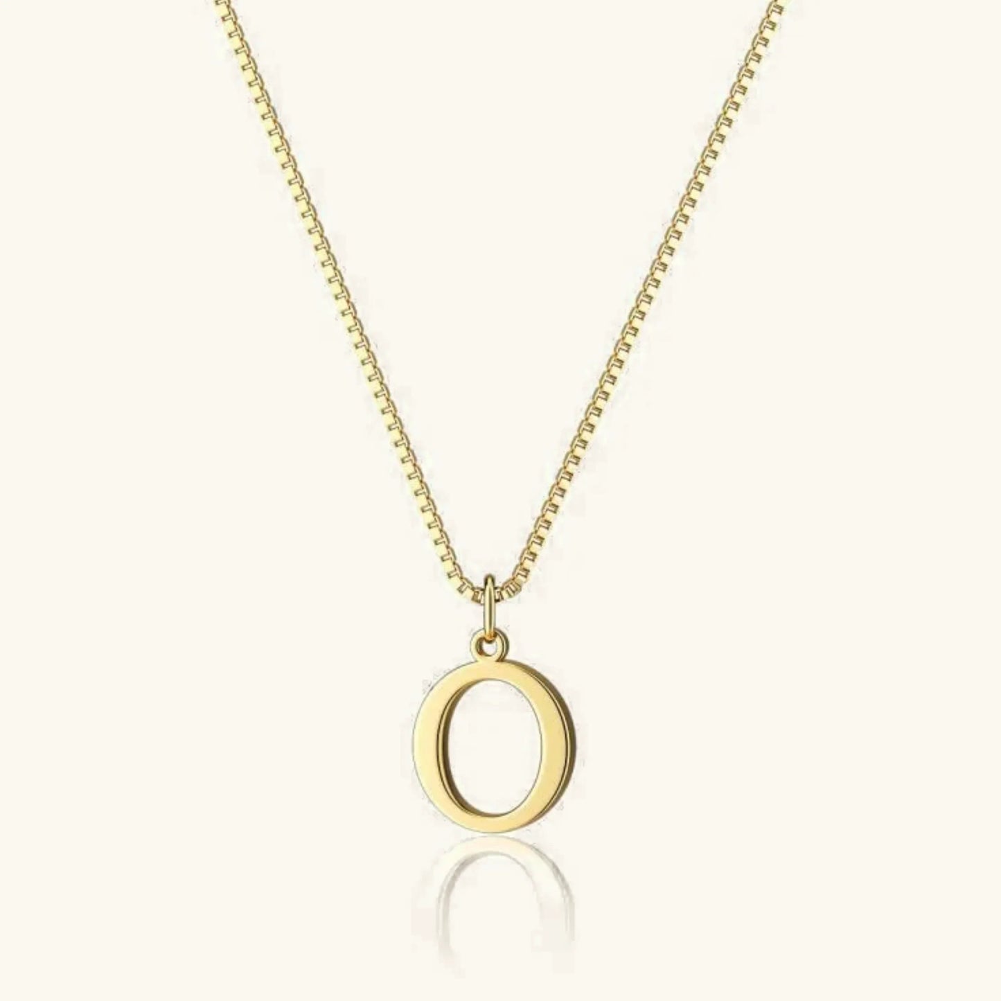 Therese Letter Initial Gold Necklace