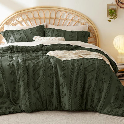 Boho Deluxe Tufted Embroidery Comforter Set