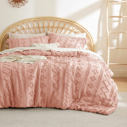 Boho Deluxe Tufted Embroidery Comforter Set