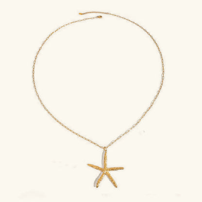 Claudia Gold Starfish Necklace