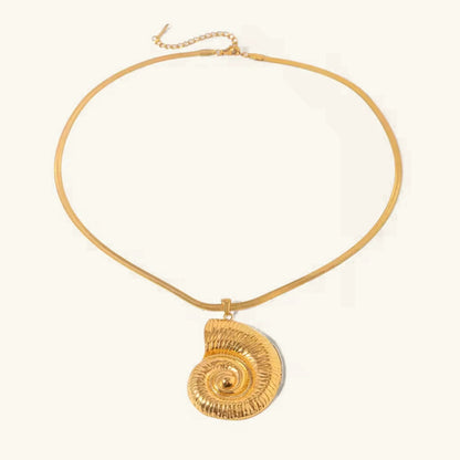 Cascadia Nautilus Gold Necklace