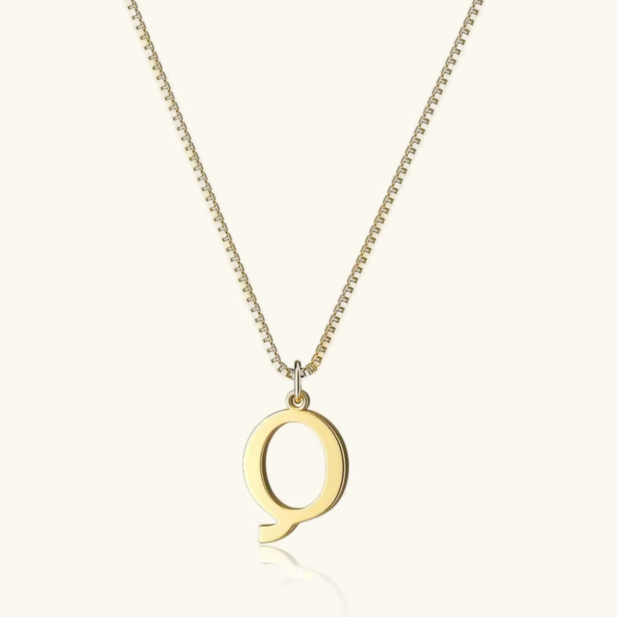 Therese Letter Initial Gold Necklace