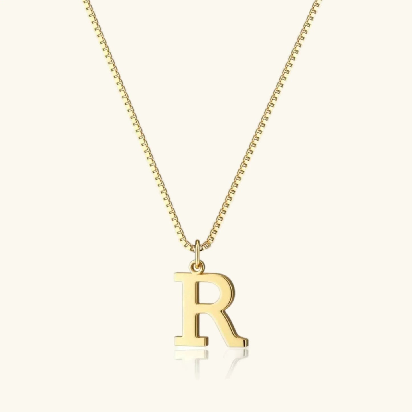 Therese Letter Initial Gold Necklace
