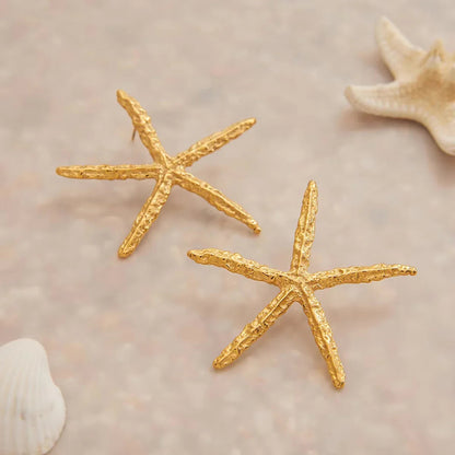 Claudia Gold Starfish Earrings