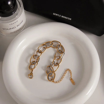 Ramona Two Tone Multi Link Bracelet