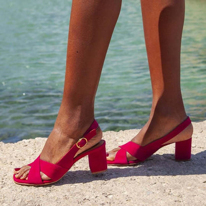 Céleste Summer Block Heel Sandals