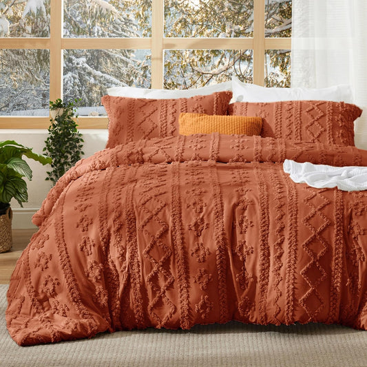 Boho Deluxe Tufted Embroidery Comforter Set