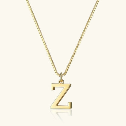 Therese Letter Initial Gold Necklace