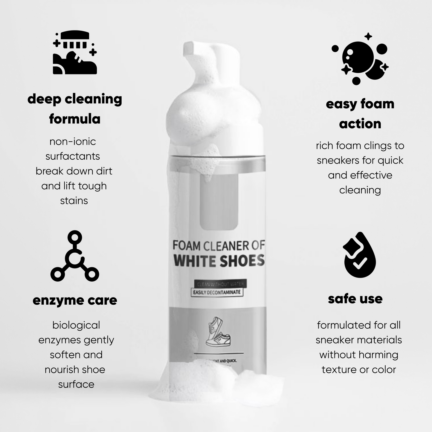 Alorin - Water-free foam shoe cleaner