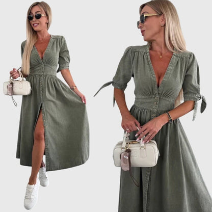 Sophia | Elegant Denim Dress