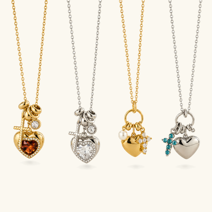 Ottilie Heart Charm Necklace