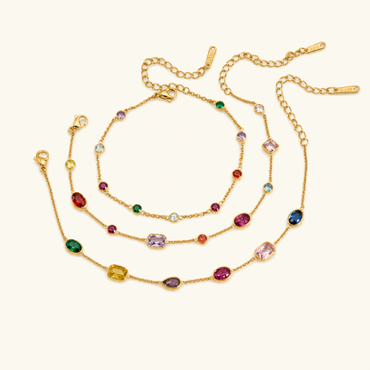 Rosalind Rainbow Gemstone Bracelet