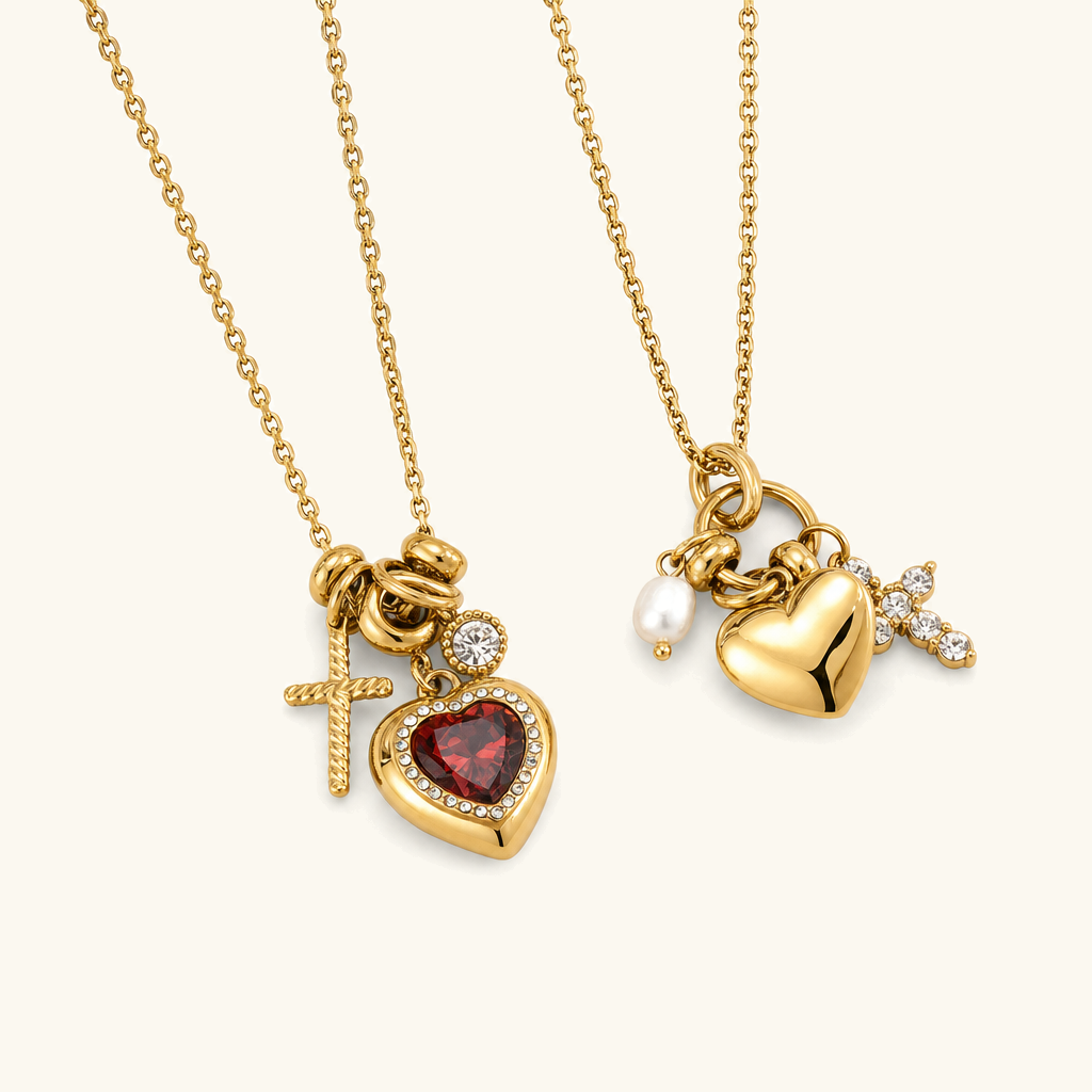 Ottilie Heart Charm Necklace