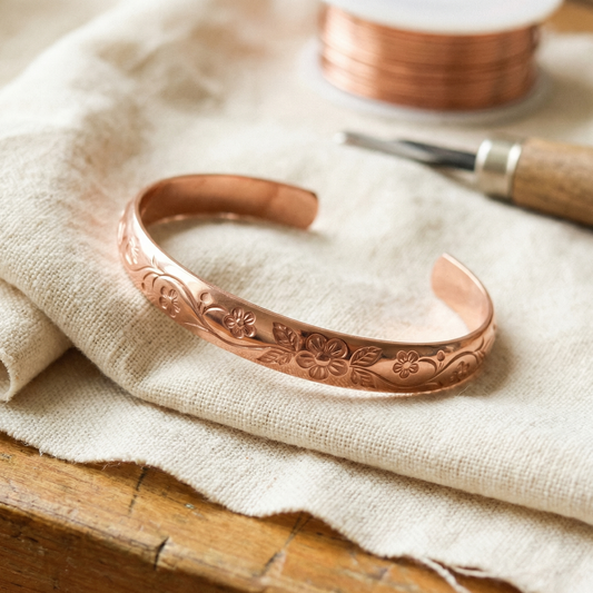 Cora's Bloom Copper Bracelet