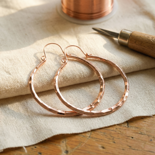 Cora's Willow Copper Earrings