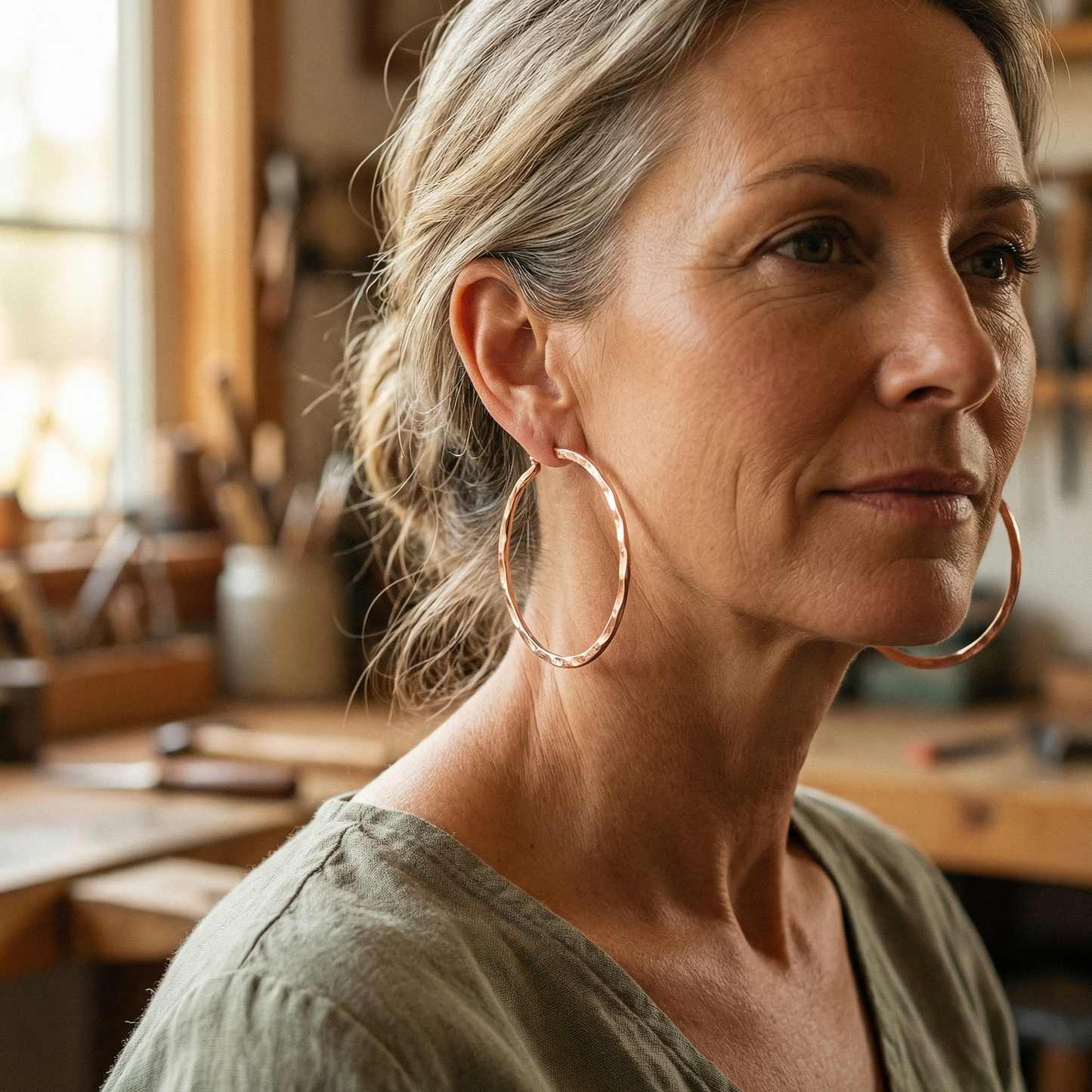 Cora's Willow Copper Earrings