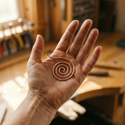 Cora's Flow Copper Hand Spiral