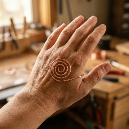 Cora's Flow Copper Hand Spiral