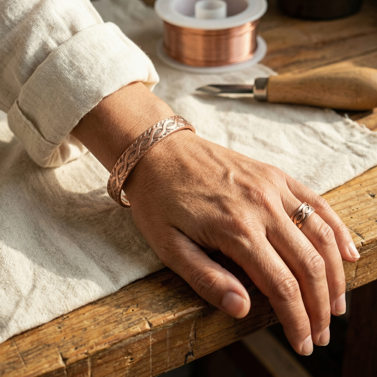 Cora's Knot Copper Set