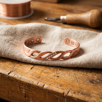 Cora's Seam Copper Bracelet